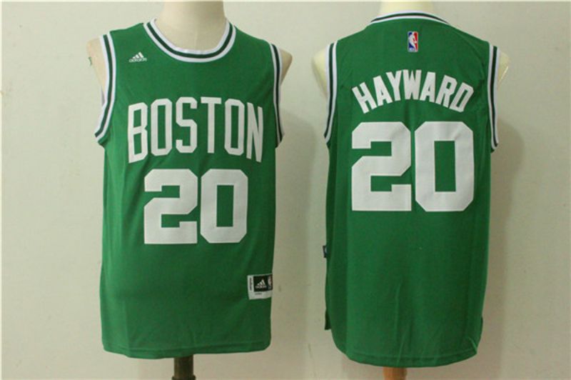 Men Boston Celtics 20 Hayward Green NBA Jerseys
